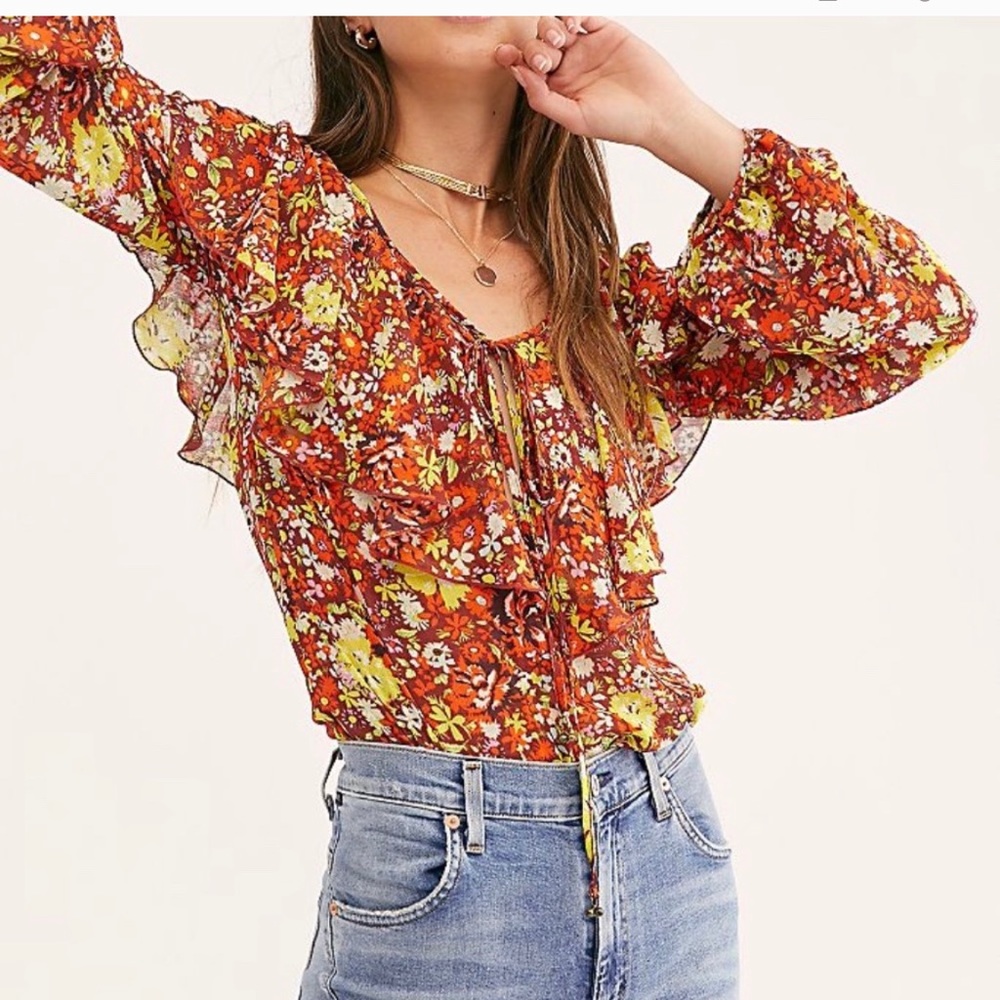NWT Free People Say it to Me Bodysuit, XS